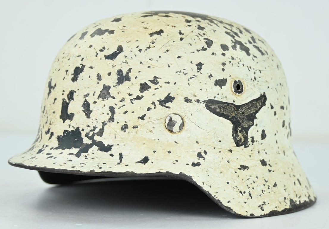 German LW M35 DD Winter Camo Helmet
