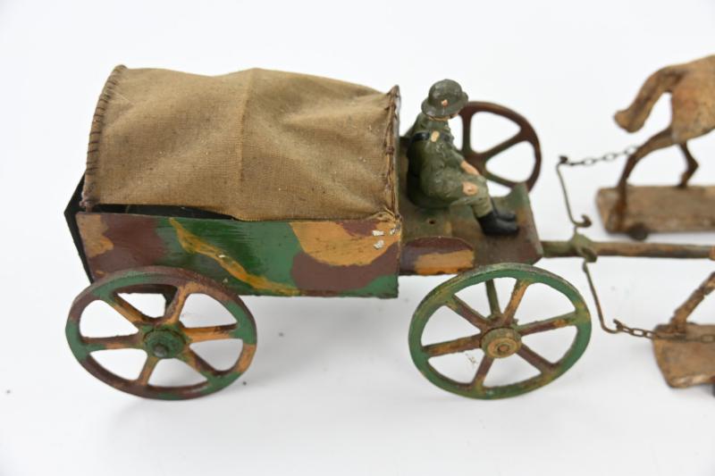 German Wehrmacht Lineol Horse Drawn Ammo Wagon