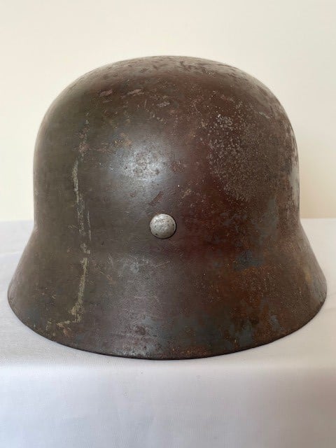 M35 GERMAN WWII DOUBLE DECAL CAMOUFLAGE LUFTWAFFE HELMET