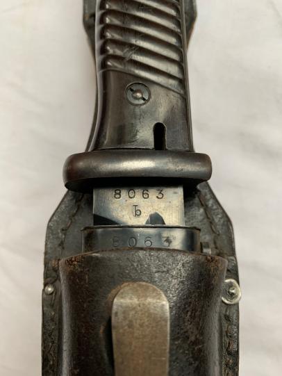 K98 Combat Bayonet with Leather Frog