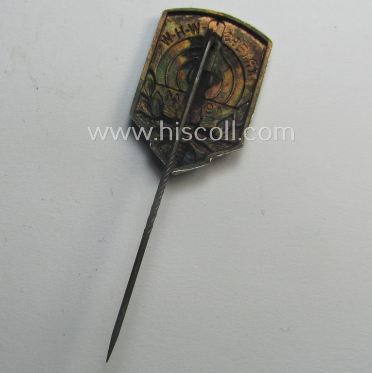 WHW- (ie. 'Winterhilfswerke'- ie. 'Opferschiessen'-) related commemorative lapel-pin entitled: 'Kriegs - WHW - 1941'