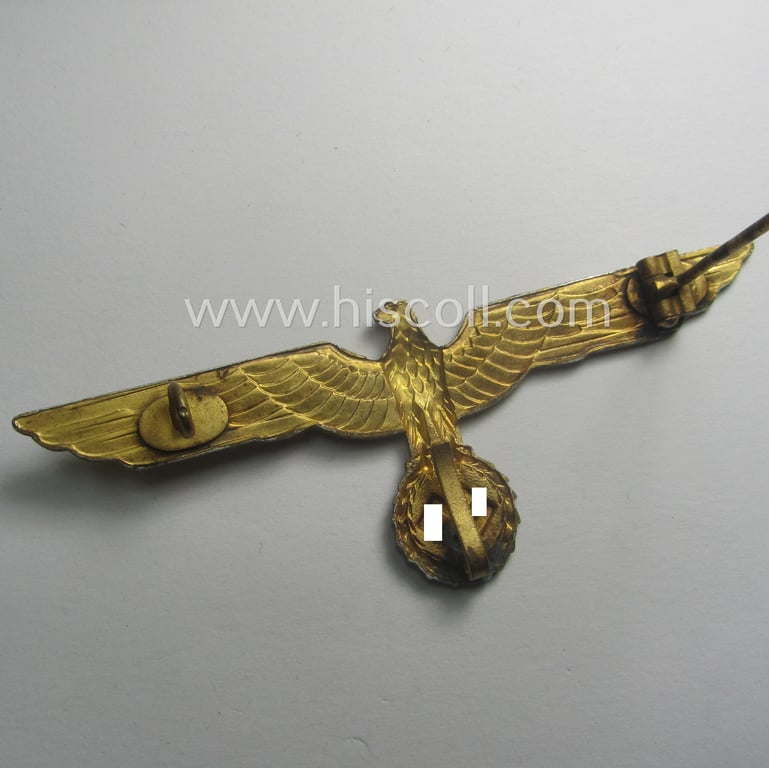 WH (Kriegsmarine) bright-golden-toned breast-eagle as intended for usage onto the white-coloured, naval-type summer tunics ('Brustadler für Sommerrock der Kriegsmarine')