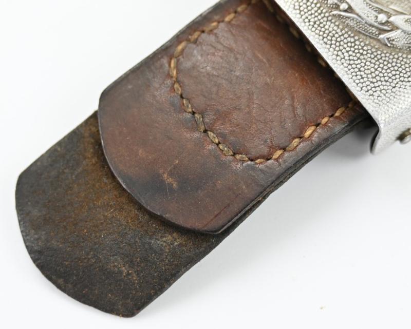 German LW Crankshaft Beltbuckle with Tab 'Otto Oberstein' 1935