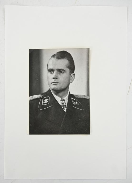 Signature of Waffen-SS KC-OLC Recipient Paul-Albert Kausch