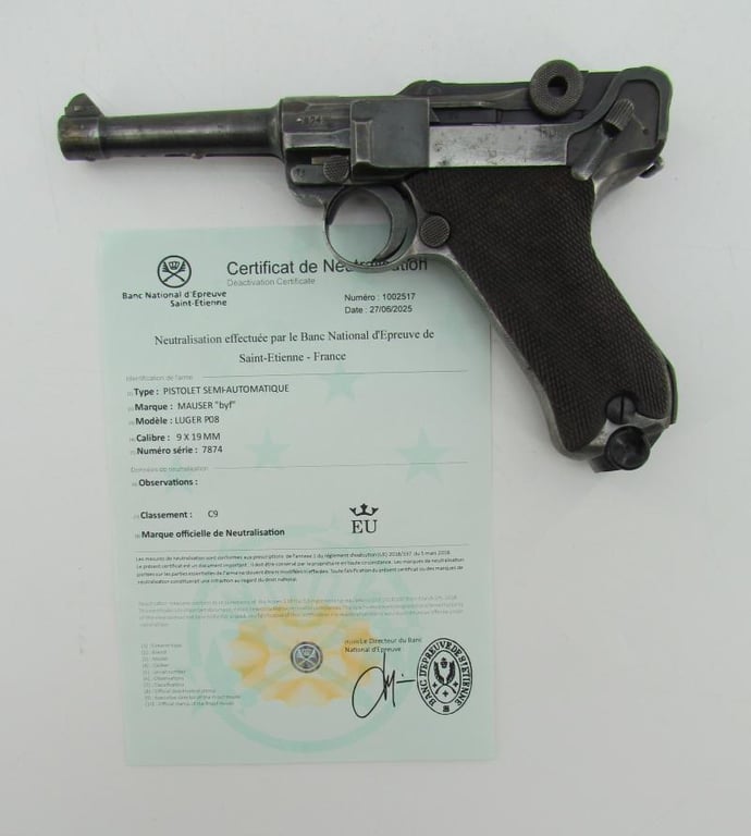 EU-Deko Luger P08 Marked byf41