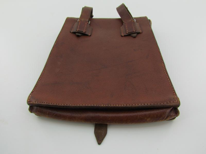 Wehrmacht Brown Leather Map Case-Meldetasche