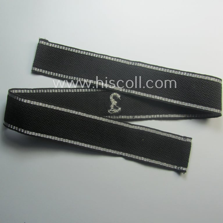 Superb, 'Allgemeine-SS', so-called: 'RzM-styled' (and neatly hand-embroidered!) cuff-title (ie. 'Ärmelstreifen') as was intended for usage by the soldiers (ie. NCOs and/or officers) attached to the: '3. SS-Standarte' "Thüringen"