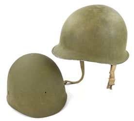 US WW2 M1 Fixed Bale Helmet