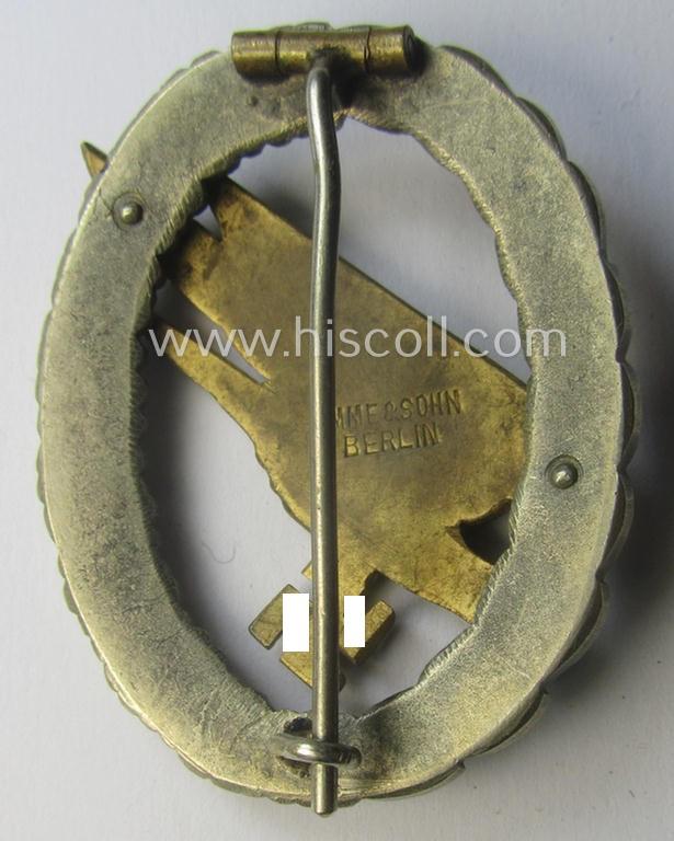 Superb - and just moderately worn! - WH (Luftwaffe) 'Fallschirmschützen-Abzeichen' by: 'Imme & Sohn'