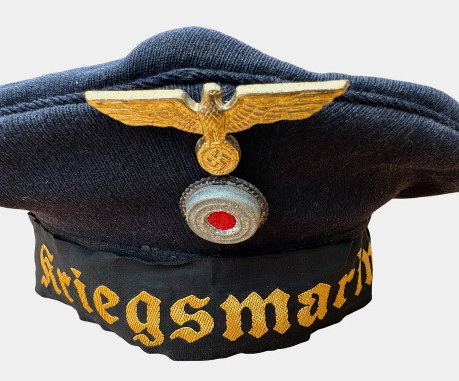 Kriegsmarine Tellermütze (Donald Duck Cap) RB Numbered and dated 1943