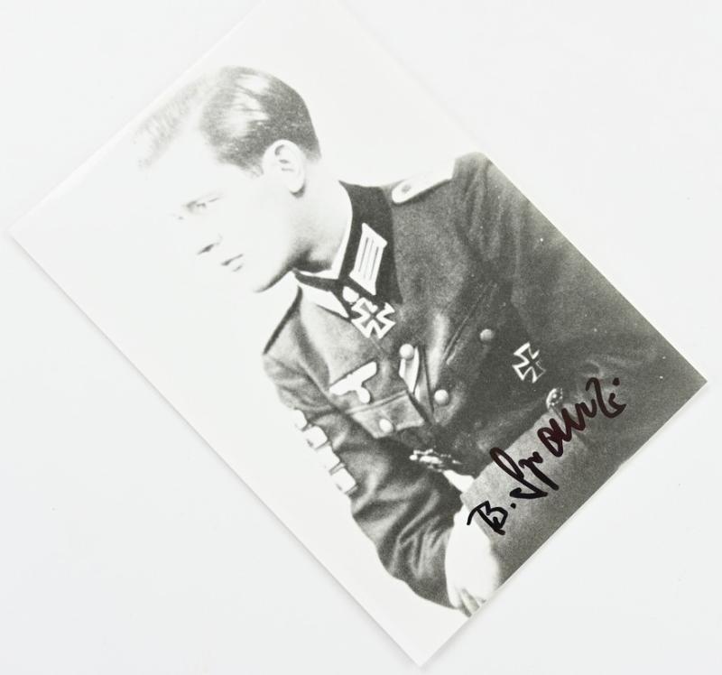 Signature of Wehrmacht Heer KC Recipient 'Bobo Spranz'