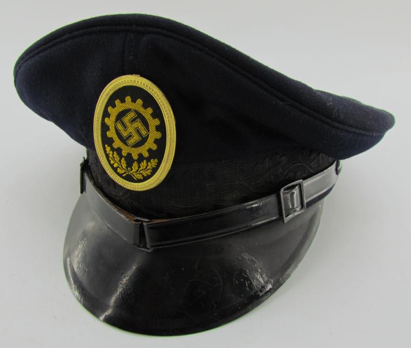 German DAF ‘Deutsche Arbeitsfront’ visor cap with RZM Label