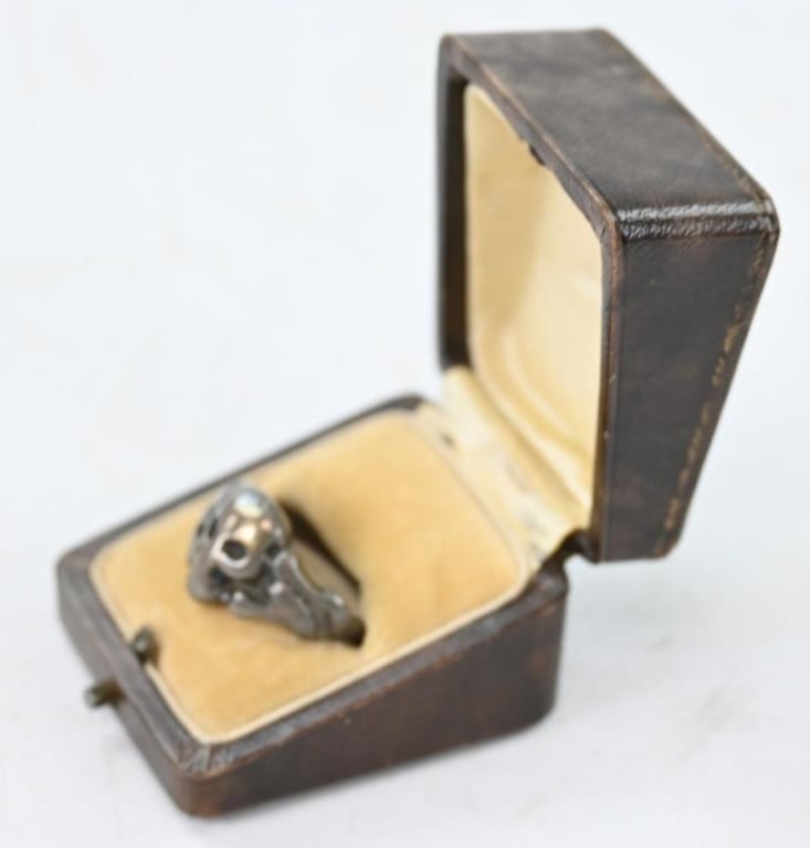 German WH/SS Skull Canteen Ring