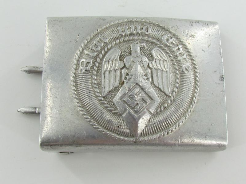 Hitler Youth Belt With Aluminum Buckle and Shoulder Strap RZM M4/30
