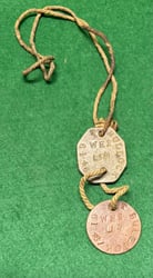 WW1 Identity Discs -Lincolnshire Regiment