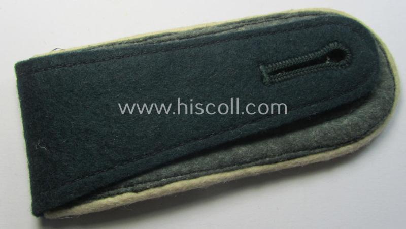 Neat - albeit single! - pre- (ie. early-war-) period- (ie. 'M36/M40'-pattern) (unusually!) 'cyphered' and rounded-styled WH (Heeres) NCO-type shoulderstrap as was intended for an: 'Unteroffizier u. Mitglied des Infanterie-Regiments 256'