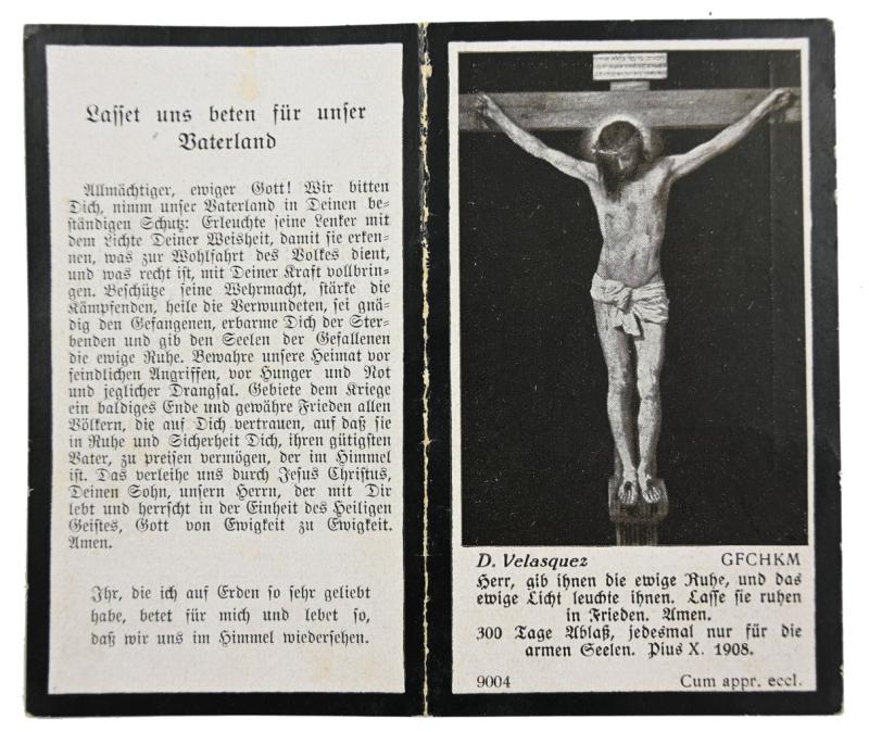 German WH Deathcard 'Obergefreiter Karl Schneider'