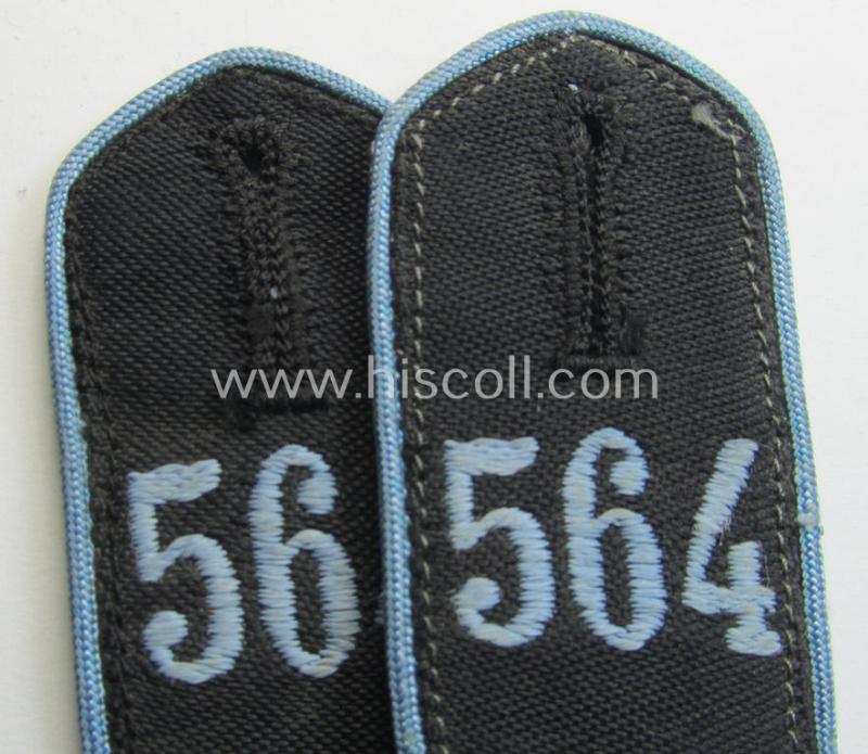 Attractive - and/or fully matching! - pair of: 'Flieger-HJ' (ie. flight 'Hitlerjugend'-) shoulderstraps as was intended for usage by a: 'Hitlerjunge' who was attached to the: 'Bann 564' (Bann 564 = 'Bann Villach' / 'Gebiet Südost-Kärnten'...