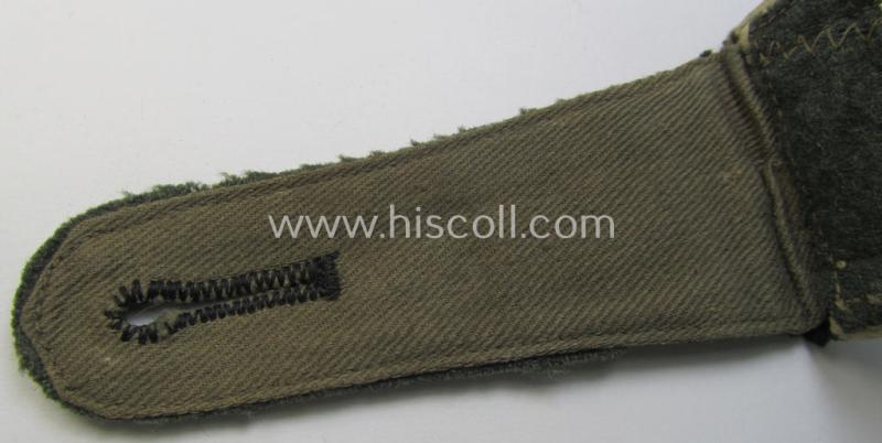 Neat - albeit single! - pre- (ie. early-war-) period- (ie. 'M36/M40'-pattern) 'cyphered' and rounded-styled WH (Heeres) NCO-type shoulderstrap as was intended for an: 'Unteroffizier u. Mitglied des Infanterie-Regiments 67'