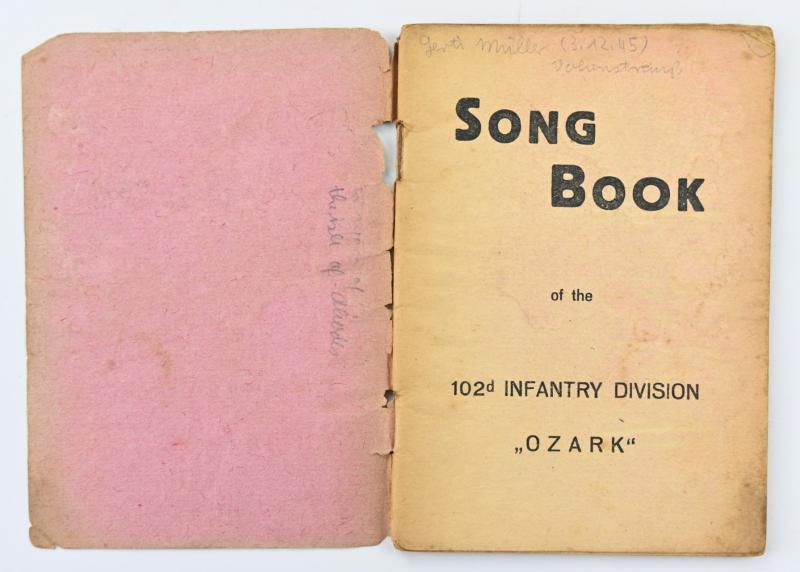 US WW2 Song Book 102nd Infantry Division