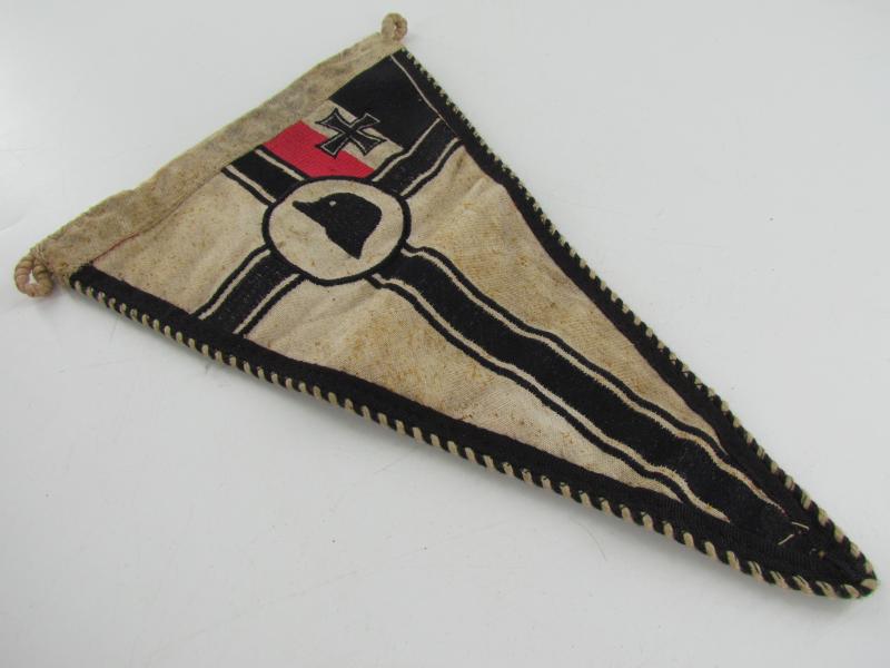 Steel Helmet/Association Car Pennant....Very Rare