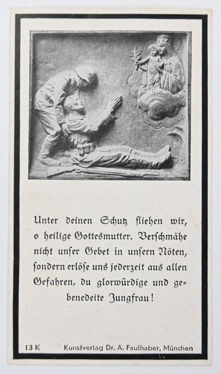 German WH Deathcard 'Matthias Dresler'