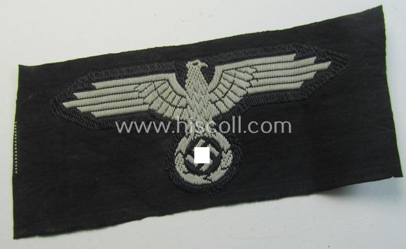 Superb - and nowadays rarely encountered! - Waffen-SS, 'BeVo'-woven-style skull- and cap-eagle-set (ie. 'Totenkopf- u. Adler-Effektensatz für Schiffchen o. Einheitsfeldmütze') that comes in a 'virtually mint- ie. unissued', condition