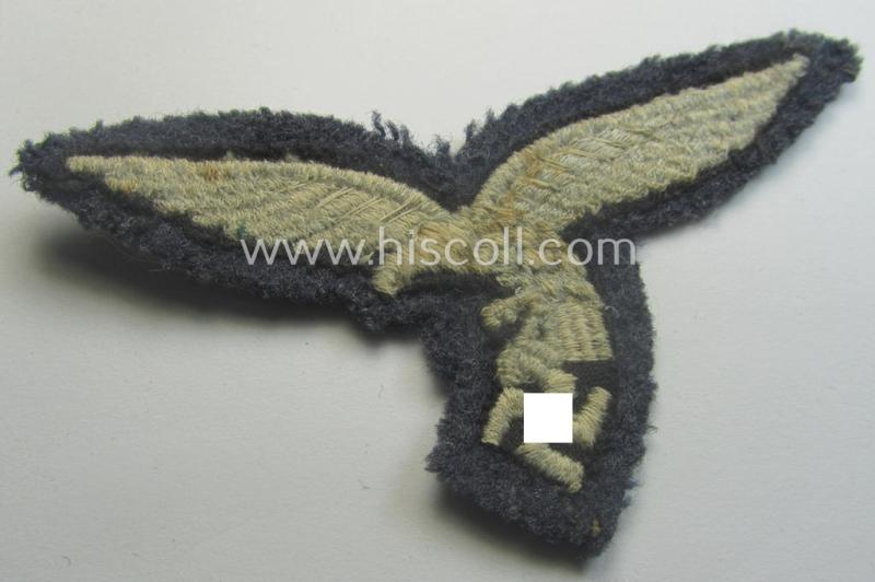 WH (Luftwaffe) EM- (ie. NCO-) 'down-tailed'-pattern breast-eagle