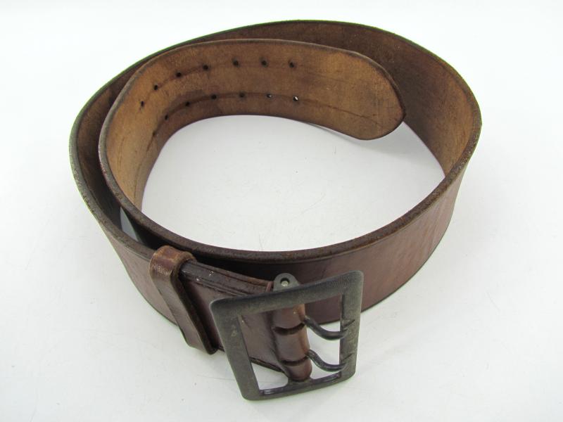 WH/LW Brown Officer ‘Zweidorn’ Double Claw Belt