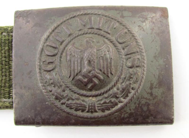 Wehrmacht (Heer) tropical ‘Afrikakorps’ steel belt buckle ( RS&S )