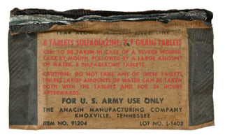 US WW2 Anacin Woud Tablets