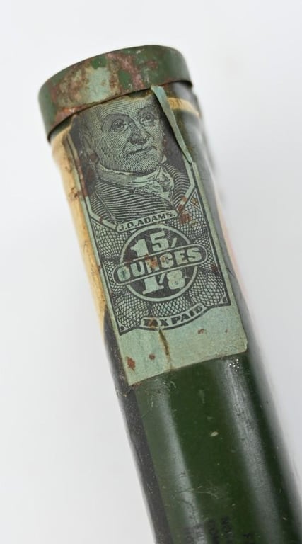 US WW2 Period Half & Half Tabacco Tin Can