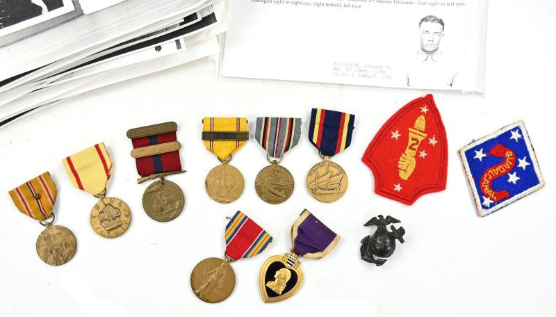 USMC WW2 Medal Grouping 'Edward W. Flaherty - 2nd Marines Division'