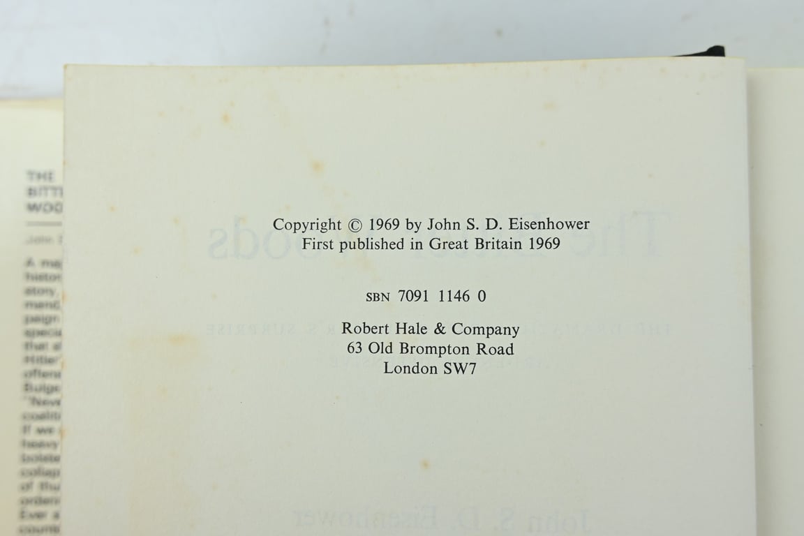 US WW2 Signed Book The Bitter Woods by John Eisenhower