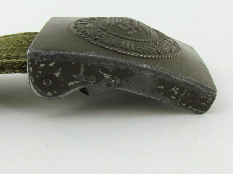 Wehrmacht (Heer) tropical ‘Afrikakorps’ steel belt buckle by Gustav Brehmer 1940