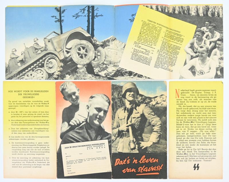 German Dutch Waffen-SS Recruitment Flyer