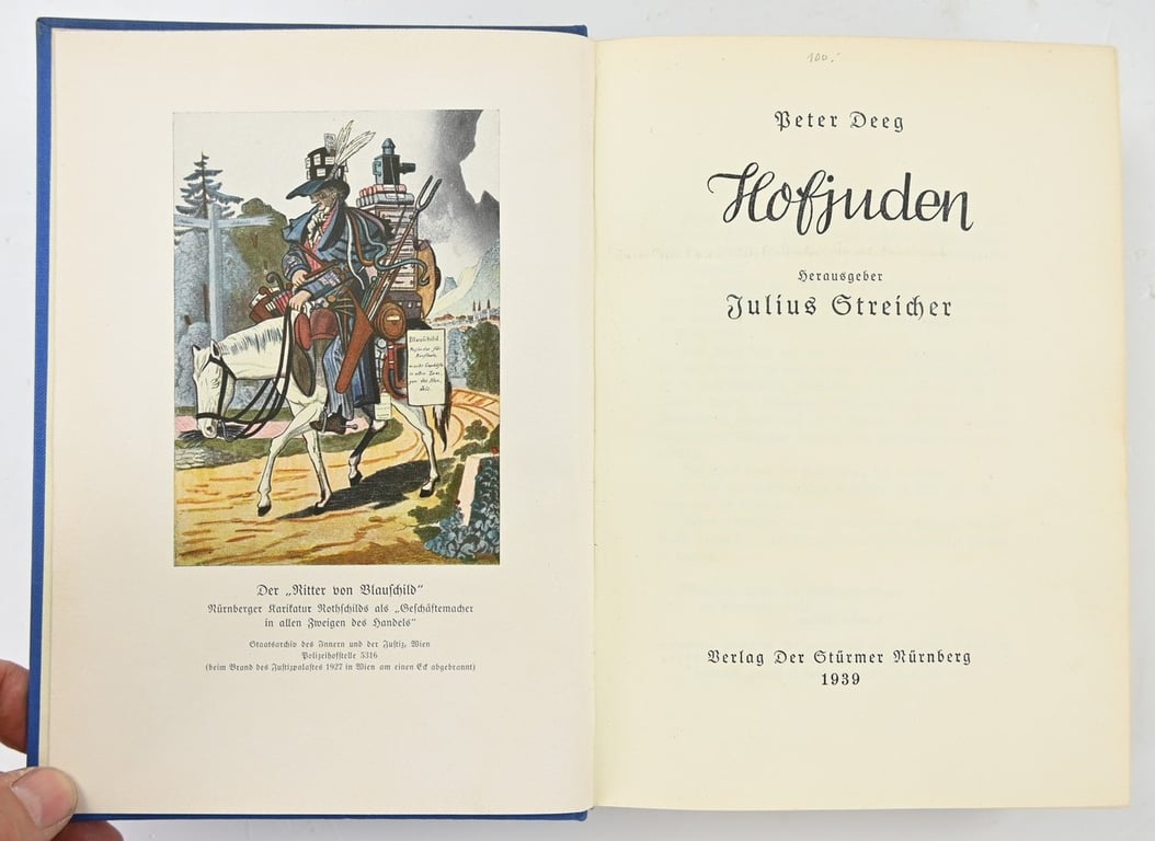 German Book: Hofjuden issued by Julius Streicher