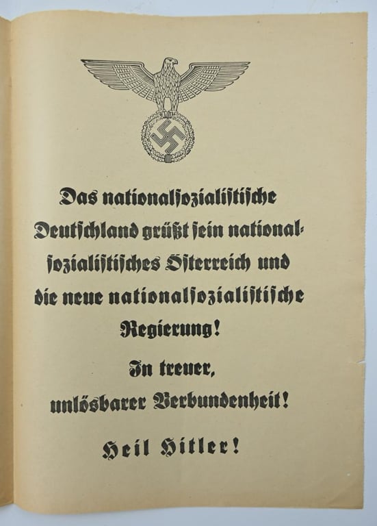German annexation of Austria Flyer