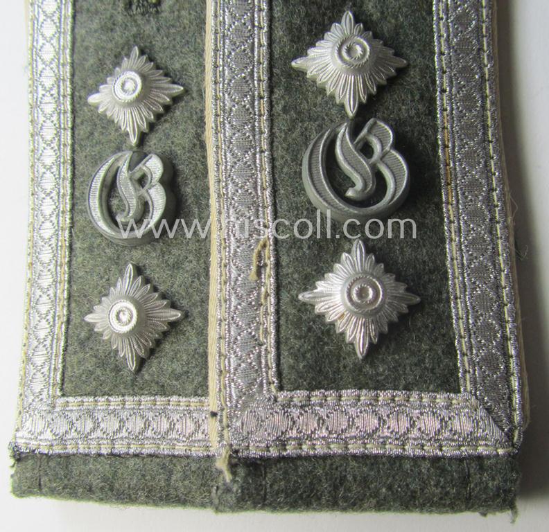 Pair of WH (Heeres) NCO-type, 'cyphered' shoulderstraps: 'Ofwbl. eines Ersatz-Infanterie-Rgts.'