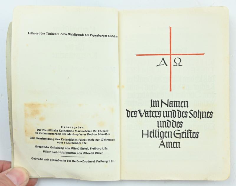 German Kriegsmarine Catholic Song & Pray Booklet