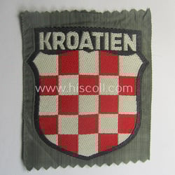 Superb, 'BeVo'-type armshield entitled: 'Kroatien' (being a 'virtually...