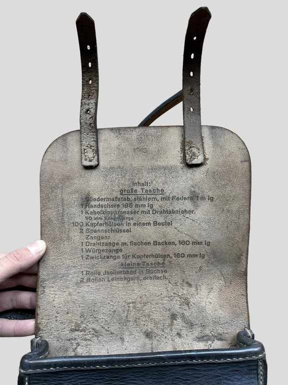 German WWII Pioneer/Engineers Leather Tool Pouch