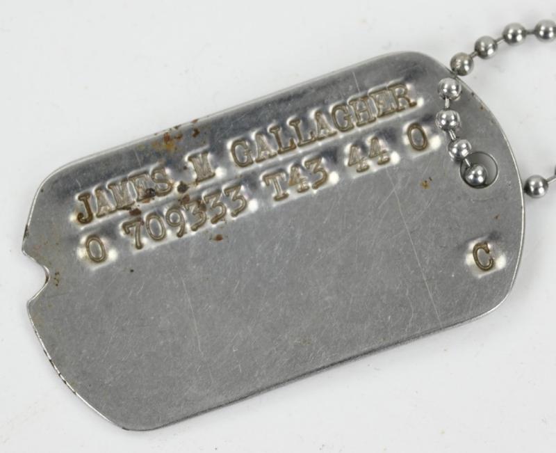 USAAF WW2 Dog-Tag Officer James M. Gallagher