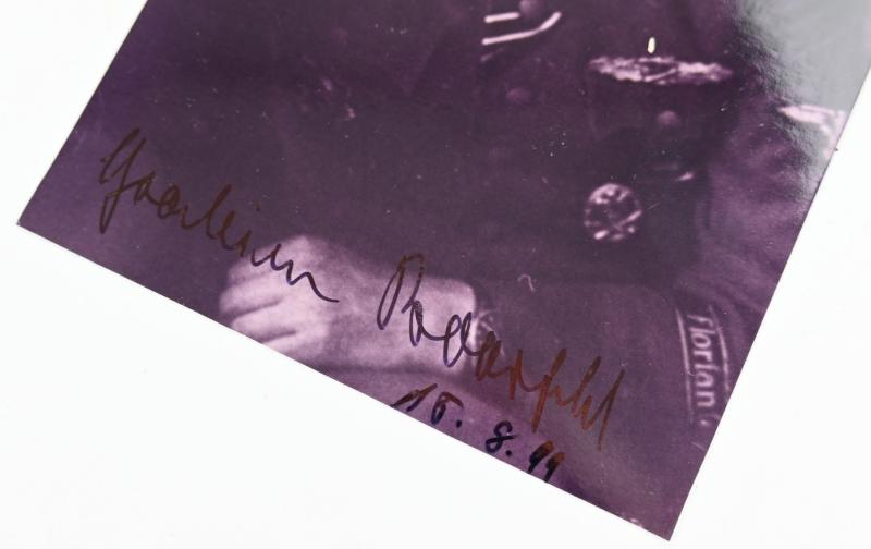 Signature of Waffen-SS KC Recipient 'Joachim Boosfeld'