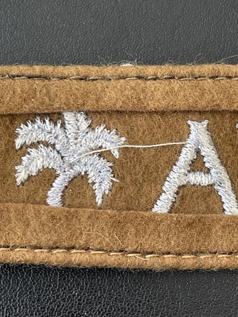 GERMAN WWII AFRIKA CUFF TITLE, SUPERB EXAMPLE MINT.