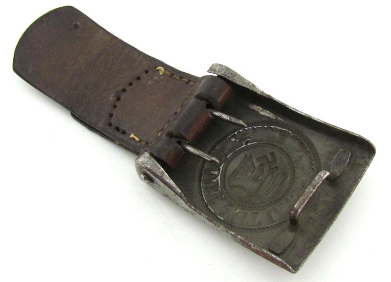 Wehrmacht ( Heer ) Tabbed steel Heer belt buckle RS&S 1940