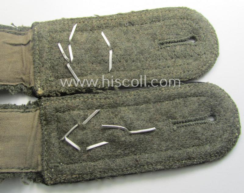 Pair of WH (Heeres) NCO-type shoulderstraps: 'Stabsfeldwebel o. Spiess einer Pionier-Abtlgs.'