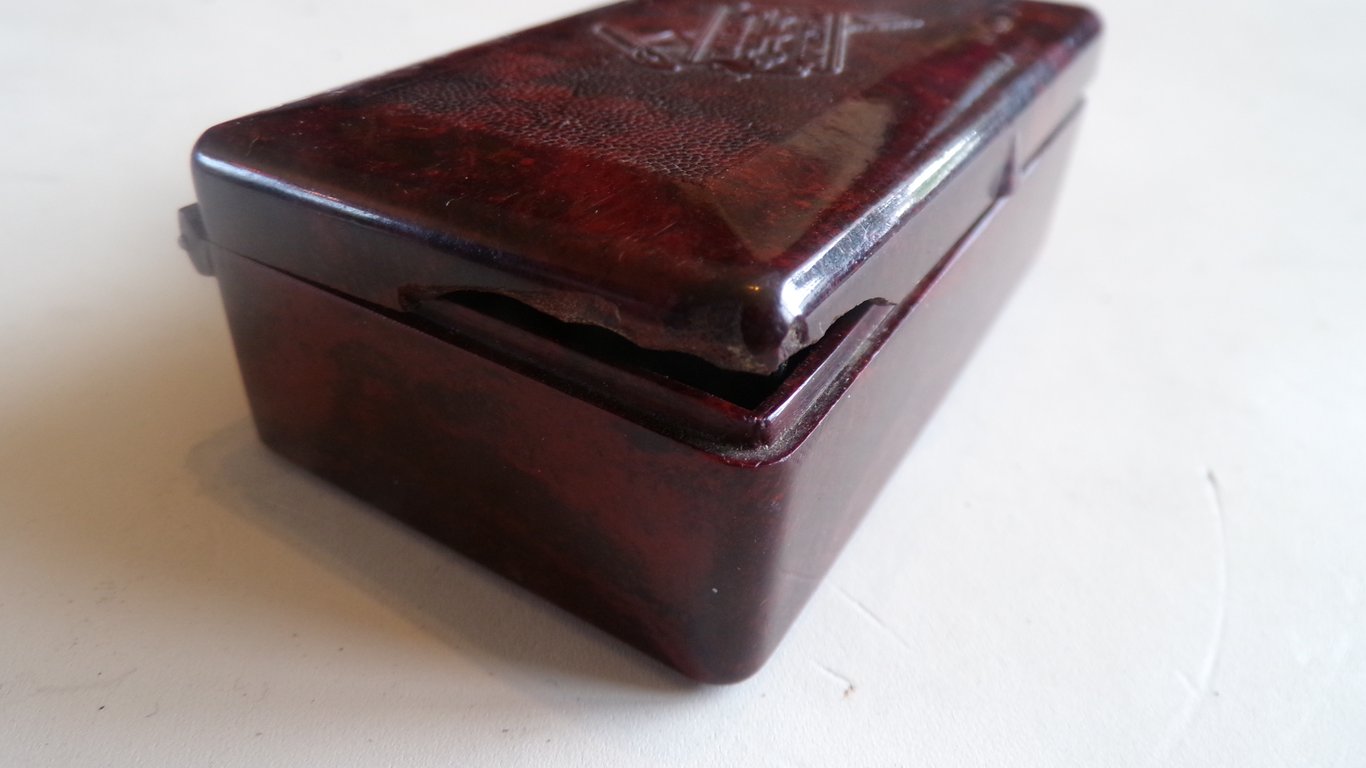 Bakelite Rotbart Box & National Shaving Set
