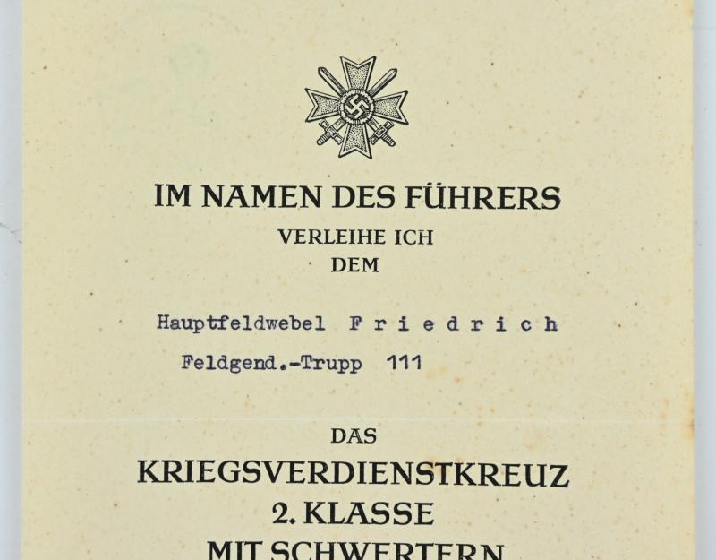 German WH Feldgendarmerie Document Grouping