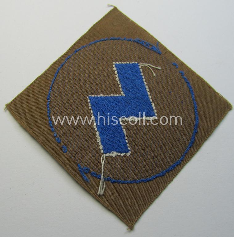 Attractive, DJ (ie. 'Deutsches Jungvolk') arm-badge as was specifically intended for usage by a member who served within the: 'Oberbann 4' (being a 'virtually mint- ie. unissued' example that is void of an 'RzM'-etiket)